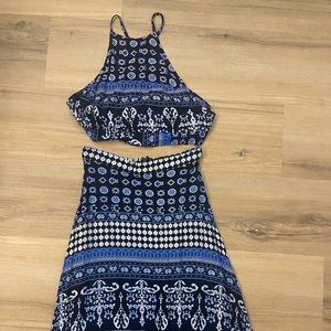 Two Piece Maxi Dress